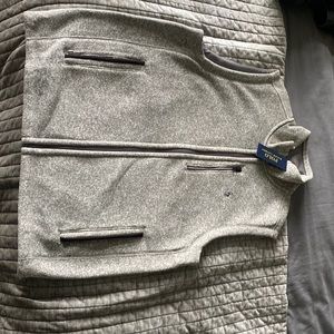Mens polo sweater zip up vest